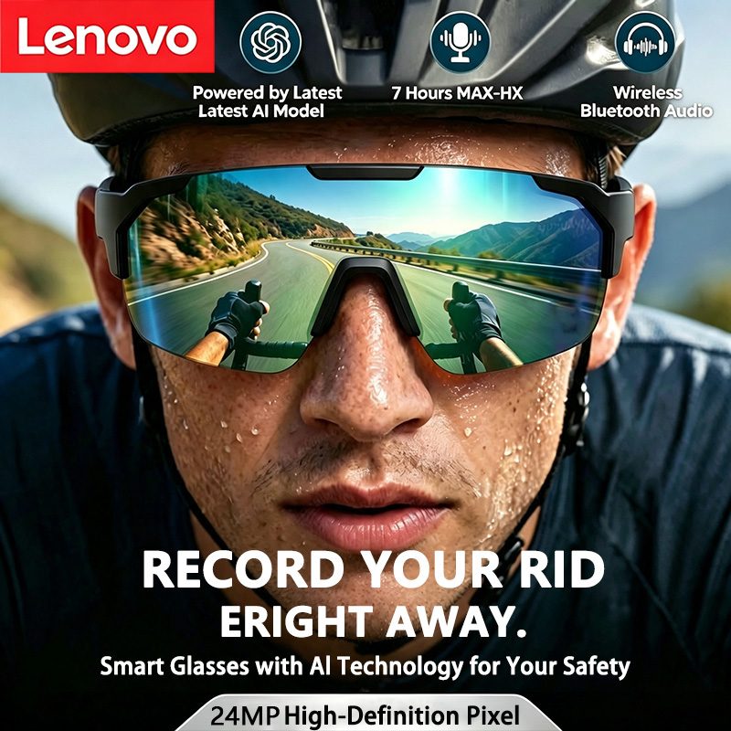 نظارات لينوفو الذكية للدراجات  - مراجعة Smart Glasses Lens وسعره